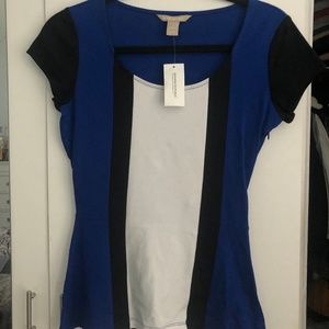Banana Republic Color-block Peplum Top